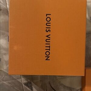Louis Vuitton Orange Box with Black Logo